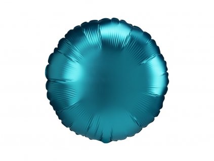 66139 foliovy balon kruh saten aqua