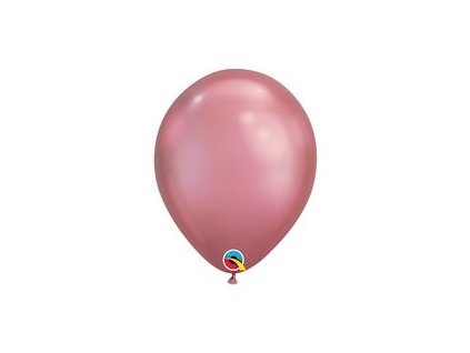 7 inch es chrome mauve malyva kerek lufi 100 db csomag q85157