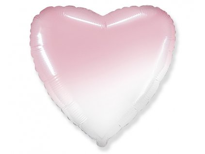 balon foliowy jumbo fx serce gradient bialo roz