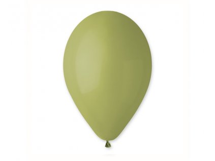 balony pastelowe zielone oliwkowe g110 30 cm 10