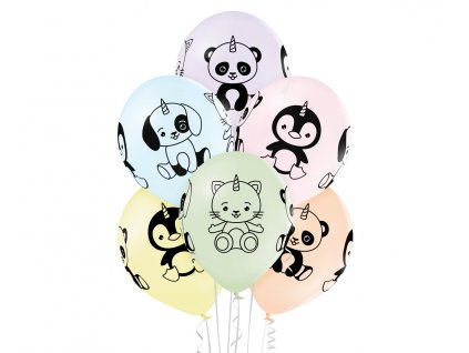 balony belbal zwierzatka jednorozce