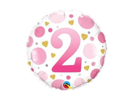 2 pink pottyos arany szives folia lufi q23122