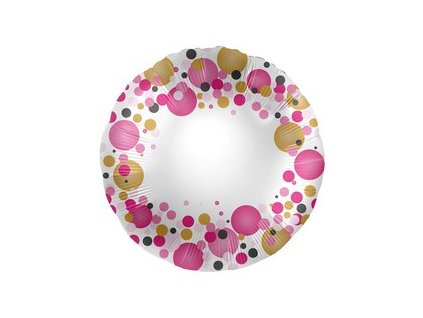 17 inch es rozsaszin pasztell konfettis feliratozhato folia lufi mpr 12 1010k