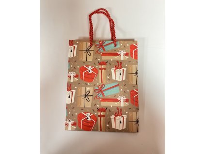 Darčeková taška vianočná 23x18 cm - 10.