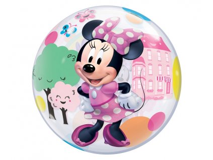 balon foliowy 22 ql bubble poj minnie mouse fun