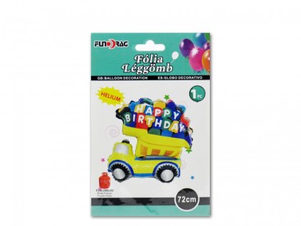 Lufi folia Happy Birthday auto 72cm 614384 LB07070017