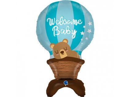 foliovy balon supershape welcome baby boy 97cm 38620