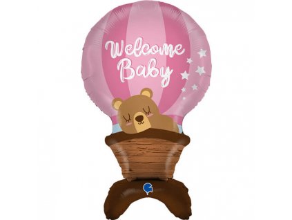 foliovy multibalon welcome baby girl 97cm 38619