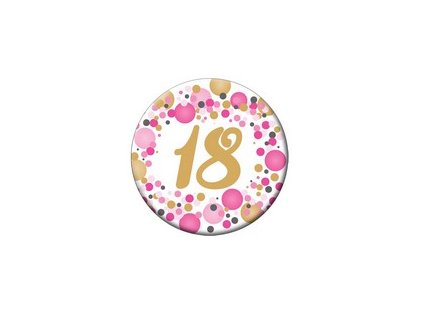 18 as rozsaszin pasztell konfettis szulinapi szamos parti kituzo mk28129