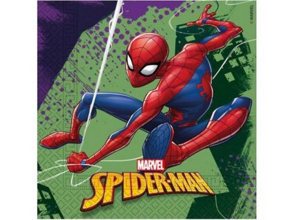 Servítky Spiderman- zelené