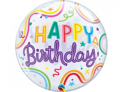 22" Bubble Balón " Happy Birthday"