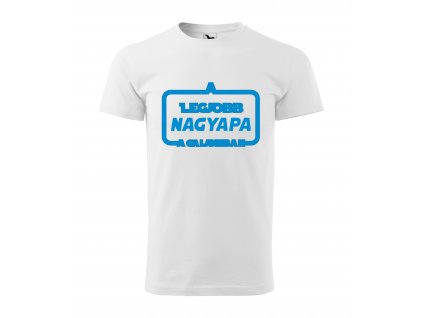Pánske tričko s maďarským nápisom "A legjobb nagypapa a galaxisban"