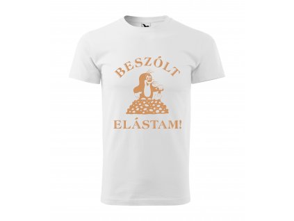 Pánske tričko s maďarským nápisom "Beszólt, elástam"