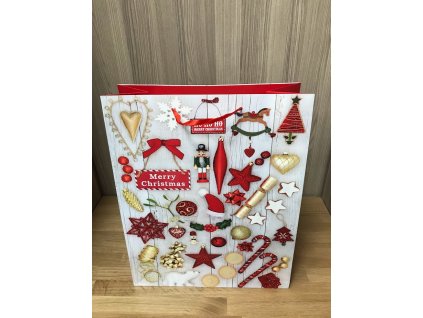 Darčeková taška vianočná 40x48x18cm - 25.