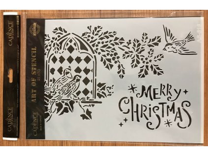Kreatívne šablóny "Merry Christmas" 21x30cm