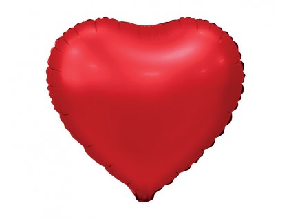 balon foliowy serce matowe czerwone 18 cali
