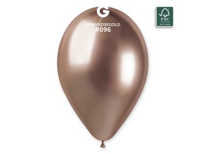100 fsc certified nrl balloons shiny rosegold