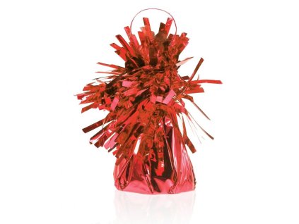 Ťažítko na balóny so strapcom - Red