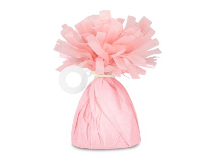 Ťažítko na balóny so strapcom - light pink