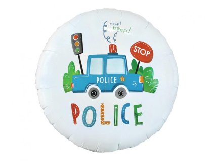 18" Fóliový balón Police