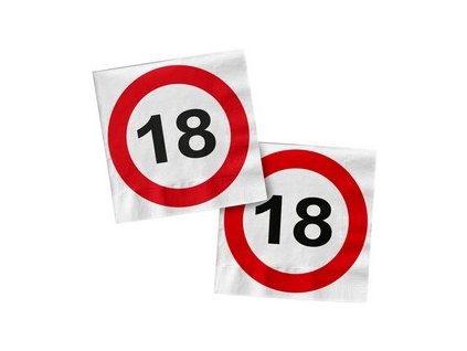 18 as sebessegkorlatozo szulinapi parti szalveta f28372