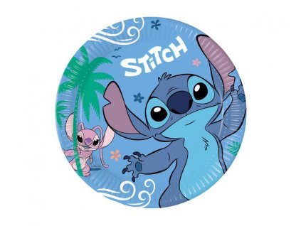Party tanier Stitch & Angel, 23 cm 8ks