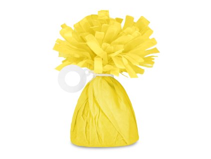 Ťažítko na balóny so strapcom - yellow