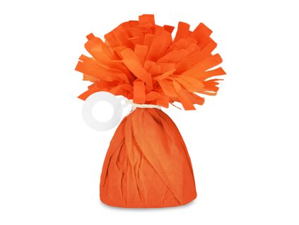 Ťažítko na balóny so strapcom - orange