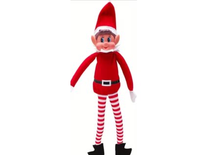 Vianočný škriatok – plyšová dekorácia (42 cm)