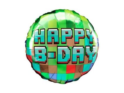 happy b day pixel szulinapi folia lufi n4473901