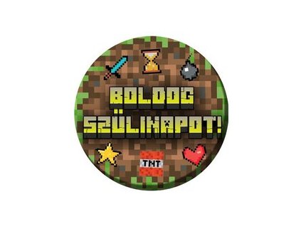 boldog szulinapot pixel mintas szulinapi kituzo 55 cm mk81662