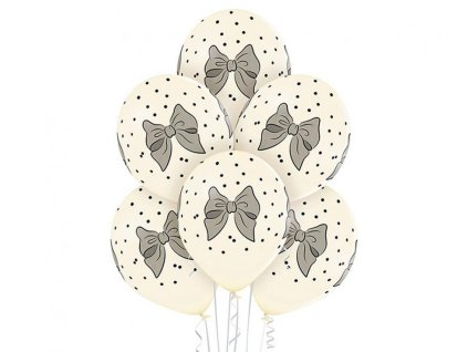 11" Latexový balón big bows vanilla 6ks