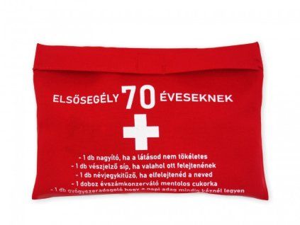 Elsosegely tasksa 70 eveseknek 20x14cm MP07060046