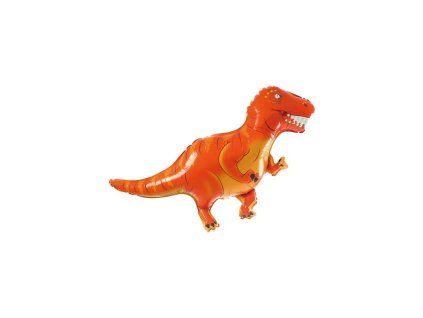 balon foliowy tyranozaur czerwony 103cm x 78cm
