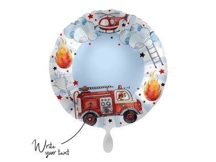 17" Fóliový balón Happy fire engine