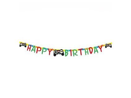 Banner Happy Birthday Game Controller 2 m 71BA20GC03(1)