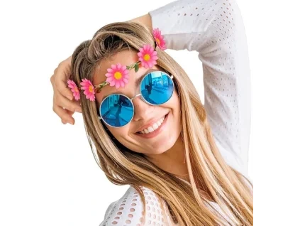 hoofdband bloemen roze 1098238
