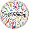 18"Fóliový balón Congratulations Streamers