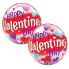 22" Balón Valentine's Day Gold Script  Bubble