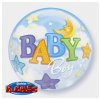 22" Balón Baby Boy Moon and Stars  Bubble