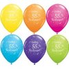 11" Latexový balón Shi. St. Ast. s nápisom "Boldog 55. szülinapot" 6ks
