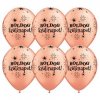 11 inch es boldog szulinapot feliratu sparkle rosegold szulinapi lufi 25 db csomag q24145