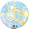 it s a boy soft giraffe foil balloon qualatex 18 32947