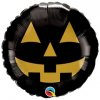 18 inch es fekete arany tok jack face black and gold halloween folia lufi q89832