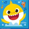 UBROUSKY papirove Baby Shark 33x33cm 16ks 309909040