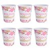boldog szulinapot rozsaszin pasztell konfettis parti papir pohar 250 ml 6 db os m27474