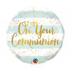 balon foliowy 18 cali ql on your communion niebie