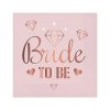 serwetki bride to be rozowe 33x33 cm 20 szt