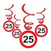 25 os sebessegkorlatozo szulinapi dekoracio m32971