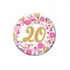 20 as rozsaszin pasztell konfettis szulinapi szamos parti kituzo mk28136